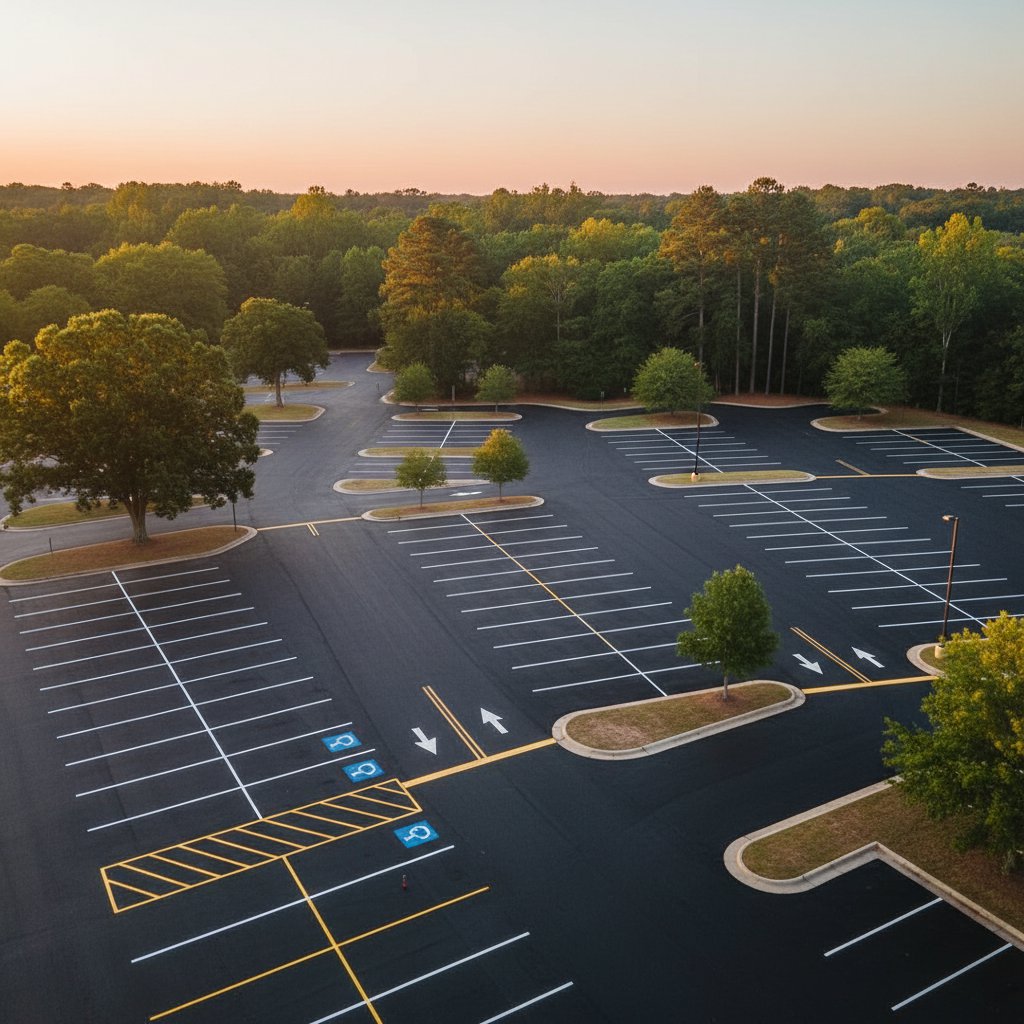 Parking Lot Striping Installation in Winston-Salem, NC